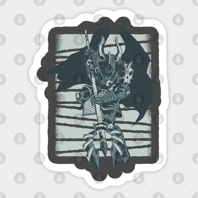 Dark Evil Knight Sticker by madeinchorley